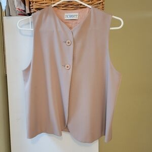 ❤️ 3 for $35 vintage y2k sleeveless crop vest beige tan neutral oatmeal small 4